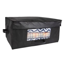 Hospitality 1 Source Blanket Boxes, 24"L x 15"W x 11"H, Black, Pack Of 20 Boxes