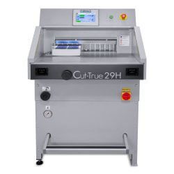 Formax Cut-True 29H Hydraulic Automatic Guillotine Paper Cutter With LED Laser Line, 20-1/2", Gray