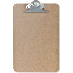 Office Depot Brand Memo Size Clipboard, 6" x 9", 100% Recycled Wood, Light Brown