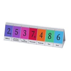 Didax Place Value Flip Stand, Multicolor, Grade 2