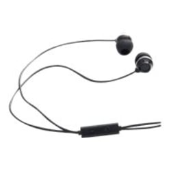 Verbatim Stereo Earphones with Microphone - Stereo - Mini-phone (3.5mm) - Wired - Earbud - Binaural - In-ear - Black