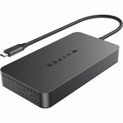 Targus HyperDrive Next Dual 4K HDMI 7-Port USB-C Hub, 3/4"H x 4-15/16"W x 2-11/16"D, Black, HD7002GL