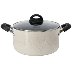 Oster Clairborne 6-Quart Aluminum Nonstick Dutch Oven With Lid, Sand