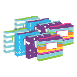Barker Creek Tab File Folders, Letter Size, Happy, Pack Of 24 Folders