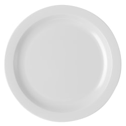 Cambro Camwear Round Dinnerware Plates, 10", White, Set Of 48 Plates
