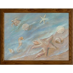 Timeless Frames Coastal Wall Art, Horizontal, 12" x 16", Seashore Star I