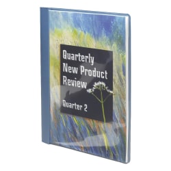 Smead® Poly Brief Covers, 50% Recycled, Blue, Pack Of 25