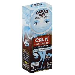 Good Day Chocolate Supplements, Calm Milk Chocolate, 0.99 Oz, Total Qty 96