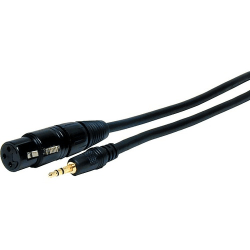 Comprehensive Standard Series XLR Jack to Stereo 3.5mm Mini Plug Audio Cable 6ft, XLRJMPS6ST