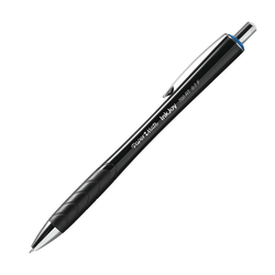 Paper Mate InkJoy 700 RT Ballpoint Pen - Medium Pen Point - Refillable - Blue - High Gloss Black Barrel - 1 Dozen