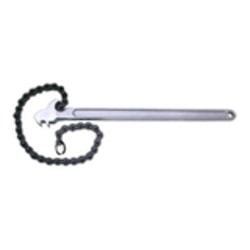 Chain Wrench, 6 in Opening, 23 in Chain, 24 in Long