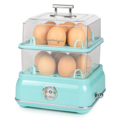 Nostalgia Electrics Classic Retro 14-Capacity Egg Cooker, Aqua