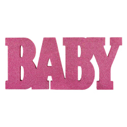 Amscan Oh Baby Girl Standing Sign, 8" x 18", Pink