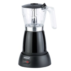 Brentwood 6-Cup Cordless Electric Moka Pot Espresso Machine, Black