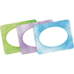 Barker Creek Self-Adhesive Name Tags, 2-3/4 x 3-1/2", Tie-Dye, Pack Of 45 Name Tags