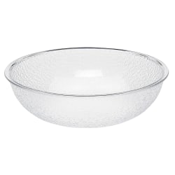 Cambro Camwear Round Pebbled Bowls, 10", Clear, Set Of 12 Bowls