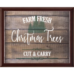 Timeless Frames® Holiday Framed Artwork, 16-3/4" x 13-3/4", Farm Fresh Trees