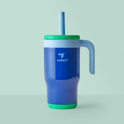 Base Brands Chiller Travel Mug, 14 Oz, Blue