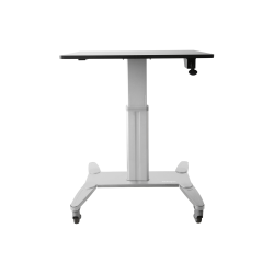 StarTech.com 28"W Mobile Sit-Stand Workstation, Silver