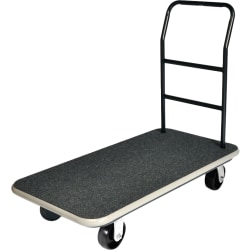 CSL Utility Luggage Cart, 37"H x 42"W x 22"D, Black