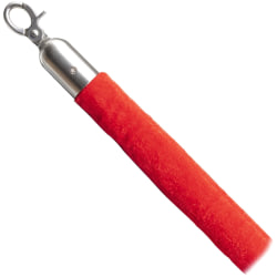 CSL Velour Stanchion Rope, 4"H x 4"W x 60"L, Red