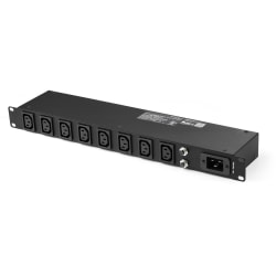 StarTech.com 1U 19" 8 Port Rack Mount PDU, IEC C13 Socket Rackmount Power Supply/ Strip, Horizontal Server Rack Surge Protector 16A 240V