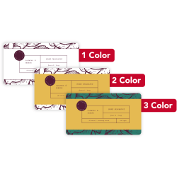 Custom 1, 2 Or 3 Color Printed Labels/Stickers, Rectangle, 1-15/16" x 3-1/2", Box Of 250