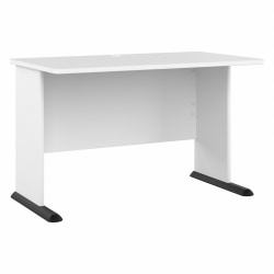 Bush® Business Furniture Studio A 48"W Computer Desk, White, Standard Delivery