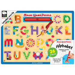 Bendon, Inc. Magic Wand™ Wooden Magnetic Puzzle, 11-1/2" x 15-3/4", Letters