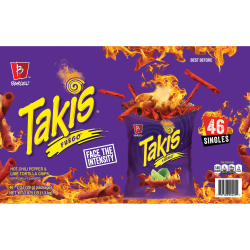 Takis Fuego Chips, 1 Oz, Pack Of 46 Bags