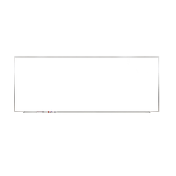 Ghent Magnetic Porcelain Dry-Erase Whiteboard, 48" x 144", Aluminum Frame With Silver Finish