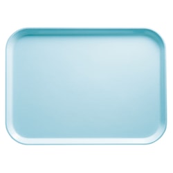 Cambro Camtray Rectangular Serving Trays, 14" x 18", Sky Blue, Pack Of 12 Trays