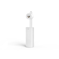 Joseph Joseph Toilet Paper Holder, 25-5/8"H x 5-15/16"W x 5-15/16"D, White, Total Qty 1