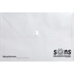 SONS System Envelopes, 11" x 11", Velcro Closure, White