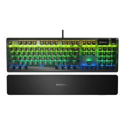 SteelSeries Apex 5 - Keyboard - with display - backlit - USB - key switch: Hybrid Blue Switch