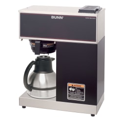 BUNN 12-Cup Commercial Pourover Thermal Coffeemaker, Black