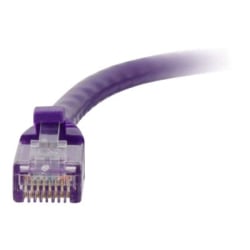 C2G 25ft Cat6 Snagless Unshielded (UTP) Ethernet Network Patch Cable - Purple - Patch cable - RJ-45 (M) to RJ-45 (M) - 25 ft - CAT 6 - molded, snagless - purple
