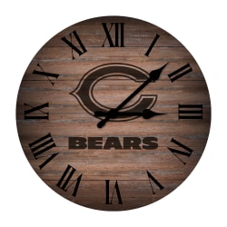 Imperial NFL Rustic Wall Clock, 16", Chicago Bears