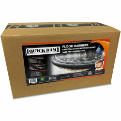 Quick Dam Flood Barriers, 3.5"H, Black, 8 / Carton