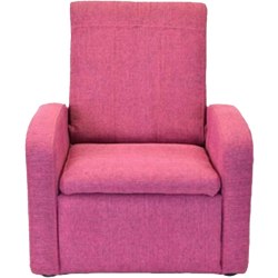 Uncaged Ergonomics STASH Mini Foldable Fabric Mid-Back Kids' Sofa Task Chair, Pink