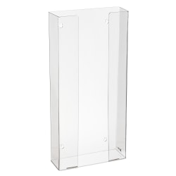 Alpine AdirMed Quad Box Capacity Acrylic Glove Dispensers, 21-1/8"H x 10-1/4"W x 3-1/2"D, Clear