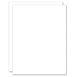 Blank Stationery Second Sheets For Custom Letterhead, 24 Lb, 8-1/2" x 11", White Bond, Box Of 500 Sheets