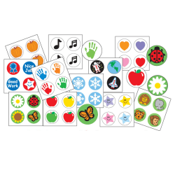 Carson Dellosa Education Creative Shapes Incentive Stickers, Seasonal, Pack Of 2,880 Stickers