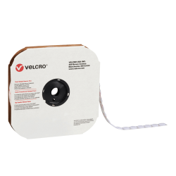 VELCRO® Brand Tape Dots, Loop, 7/8", White, Pack Of 900 Dots