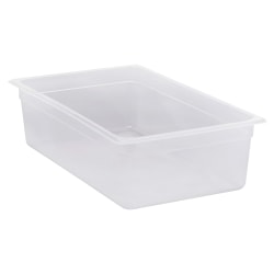 Cambro Translucent GN 1/1 Food Pans, 6"H x 12-3/4"W x 20-7/8"D, Pack Of 6 Containers