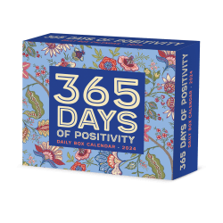 2024 Willow Creek Press Page-A-Day Daily Desk Calendar, 5" x 6", 365 Days of Positivity, January To December