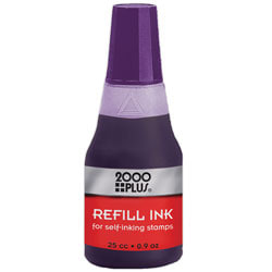 2000 PLUS® Self-Inking Stamp Re-Ink Fluid, 1 Oz., Violet
