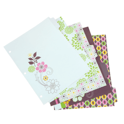 Wilson Jones® Workstyle Erasable-Tab Index Dividers, Midori, 5-Tab