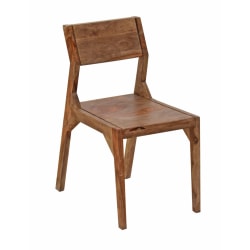 Coast to Coast Quinn Dining Chairs, Brownstone Nut Brown, Set Of 2 Chairs