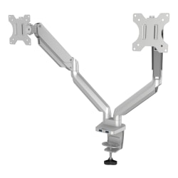 Fellowes® Platinum Series Dual Flat-Panel Monitor Arms, Silver